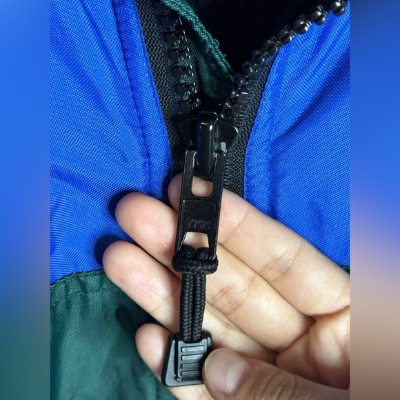 Vtg Timberland Nylon Jacket Coat Waterproof Fleece Lined Mens S Blue Green - Picture 8 of 15